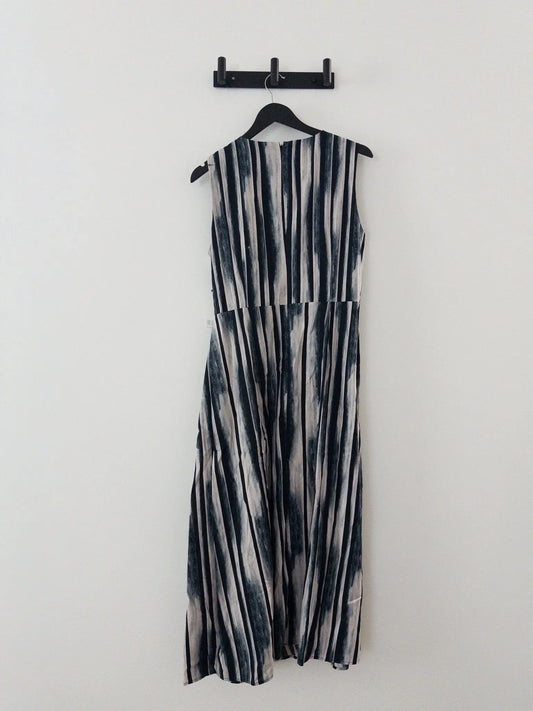 Jewel-Neck Faux-Wrap Sleeveless Dress DKNY 
