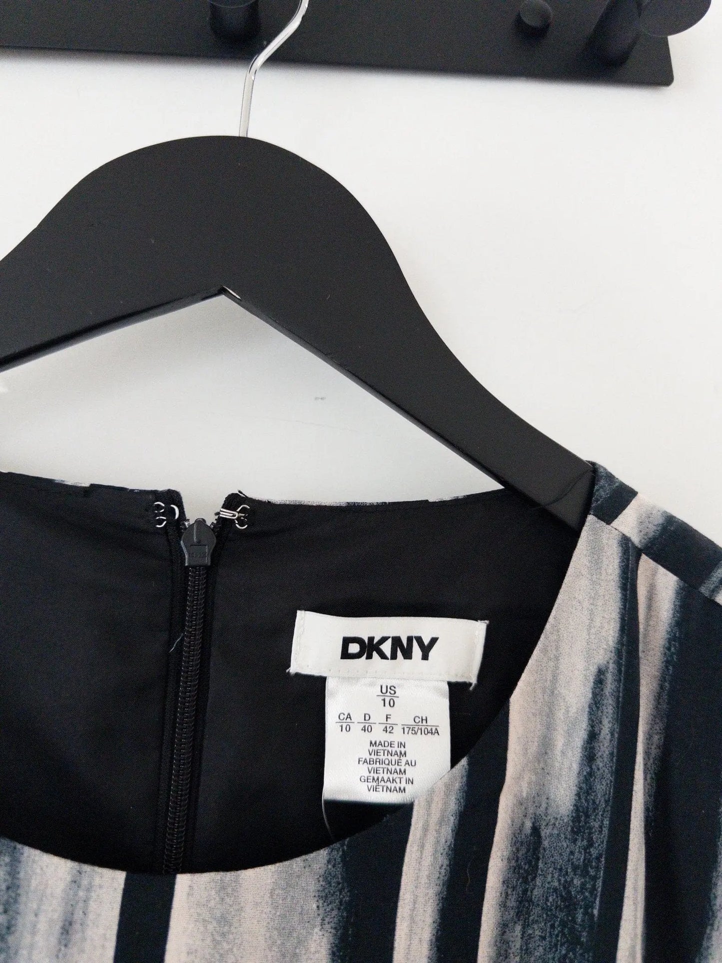 Jewel-Neck Faux-Wrap Sleeveless Dress DKNY 