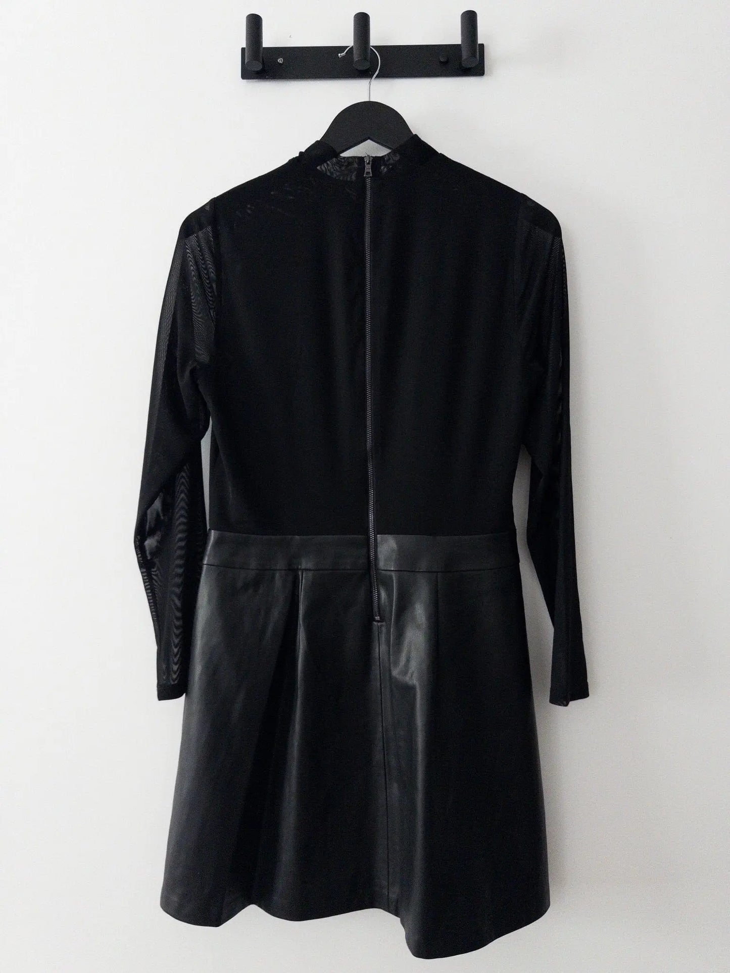 Jodie Mock Neck Mixed Media Dress Kenneth Cole 