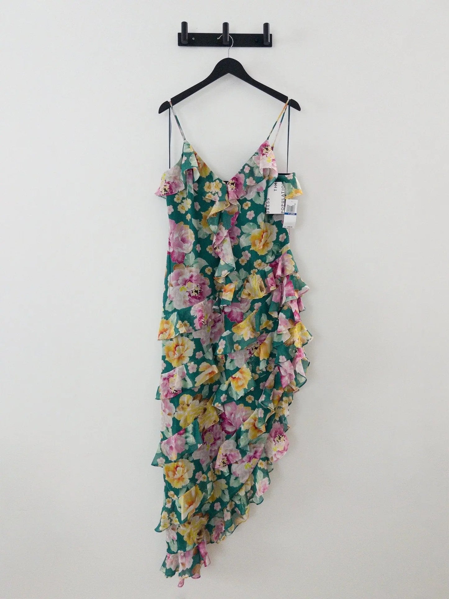 Josefina Printed Ruffle-Trim Dress Dress the Population 