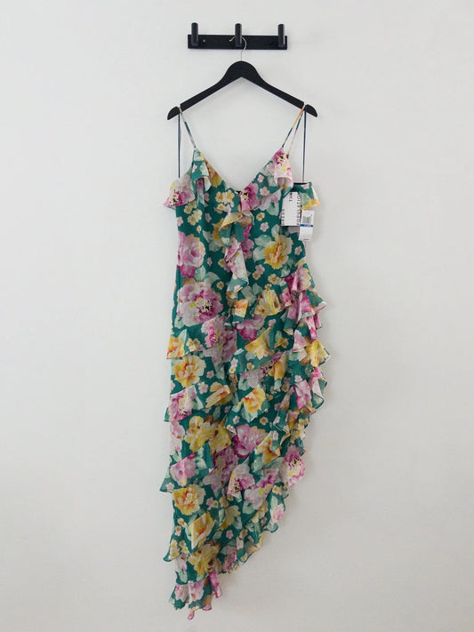 Josefina Printed Ruffle-Trim Dress Dress the Population 
