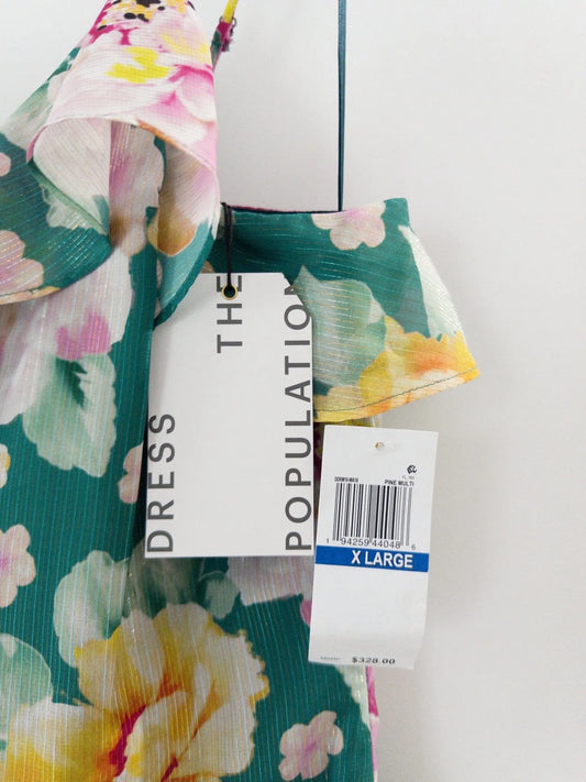 Josefina Printed Ruffle-Trim Dress Dress the Population 