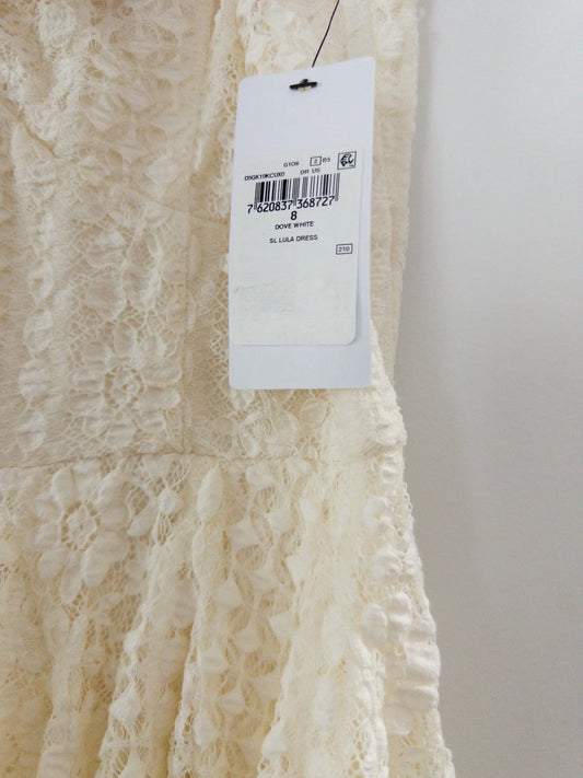 Lula Ruffle-Waist Sleeveless Lace Dress - Layalita