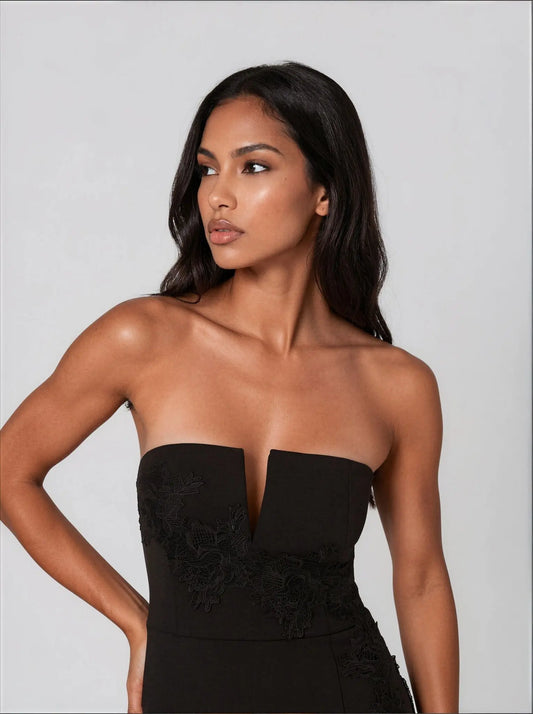 Notched Sheath Dress - Layalita