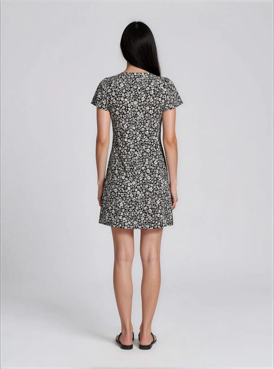 Petite Floral-Print Mini Dress - Layalita
