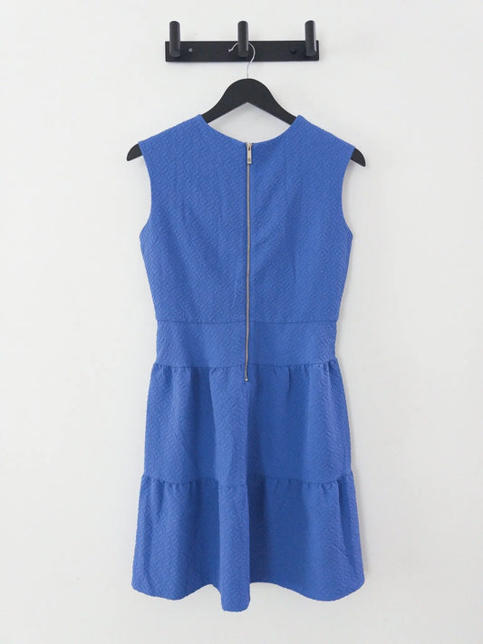 Petite Jacquard Twist-Front Tiered Dress - Layalita