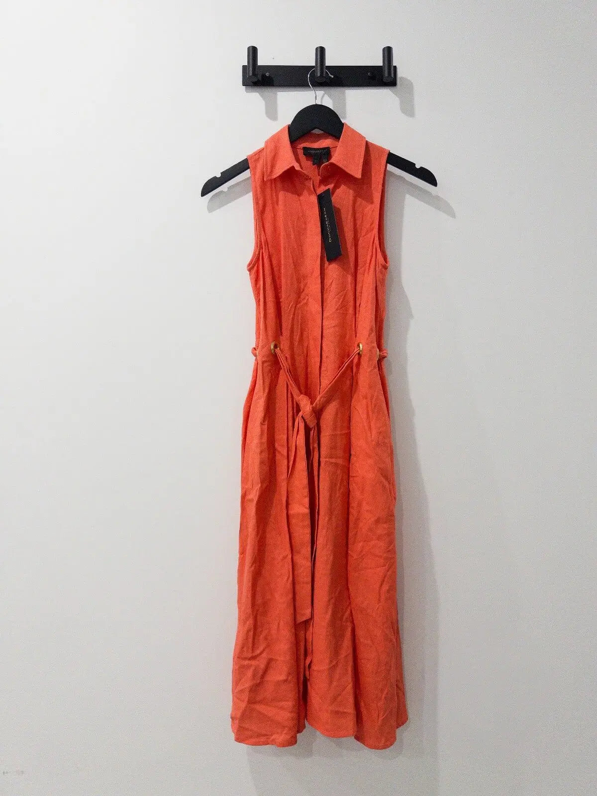 Petite Linen-Blend Shirt Dress Donna Karan New York 