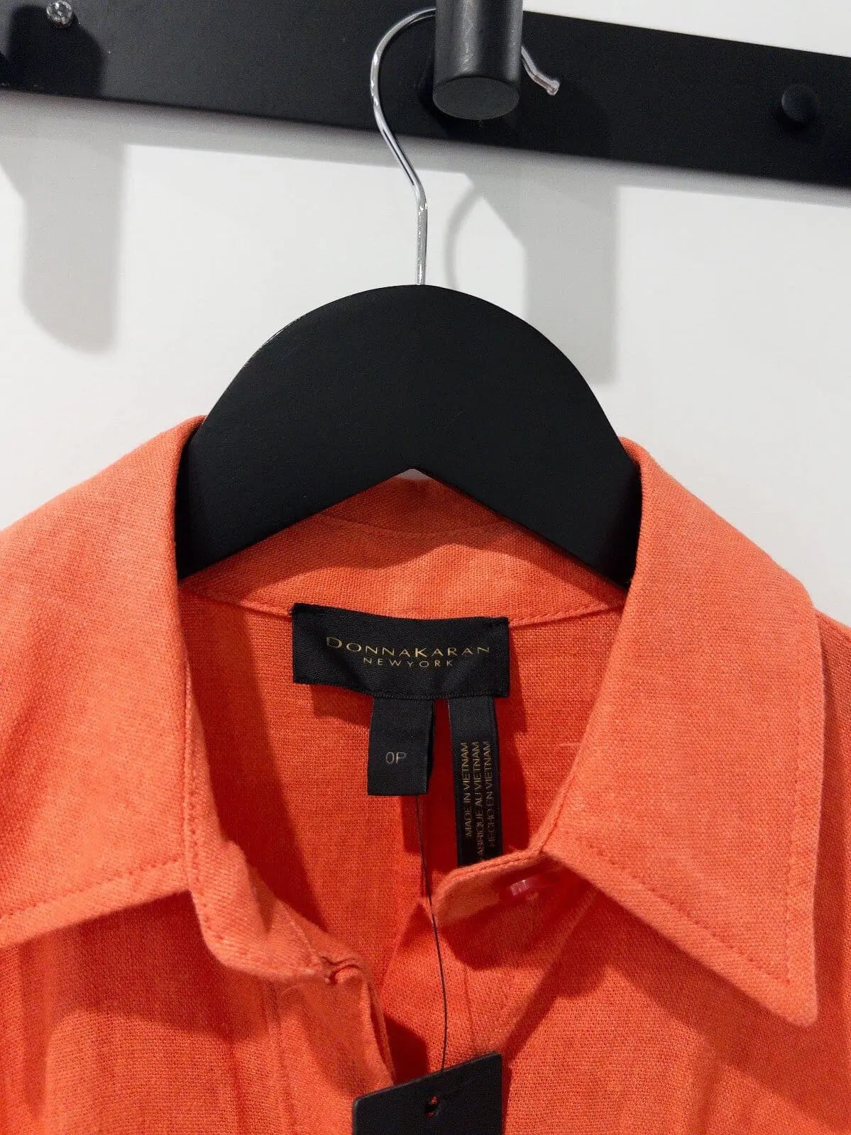 Petite Linen-Blend Shirt Dress Donna Karan New York 