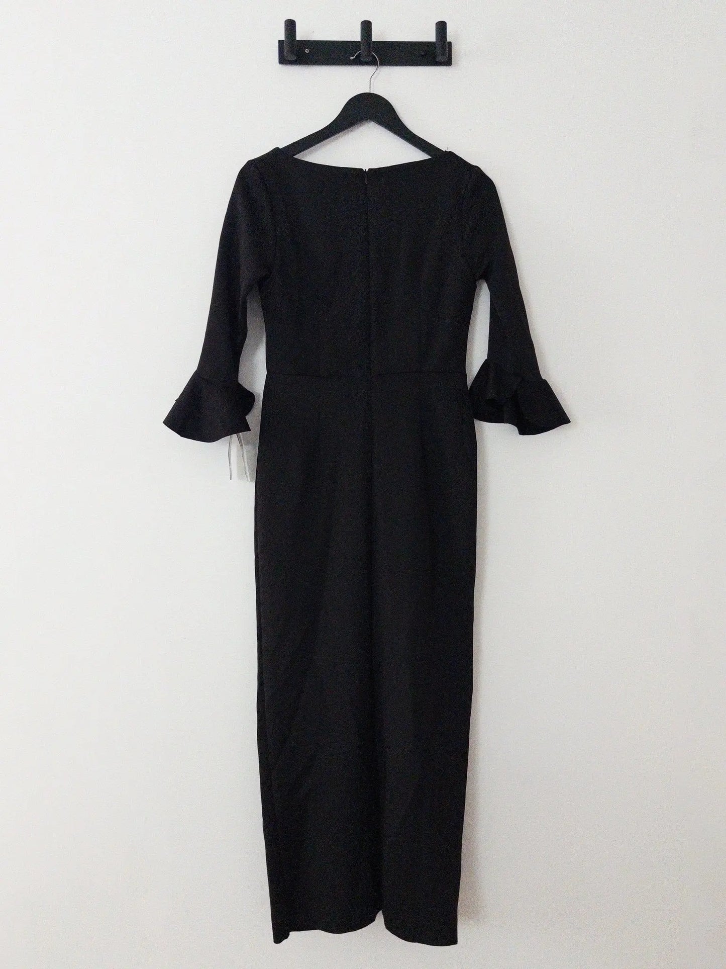 Petites V-Neck Scuba Long Sheath Dress - Layalita