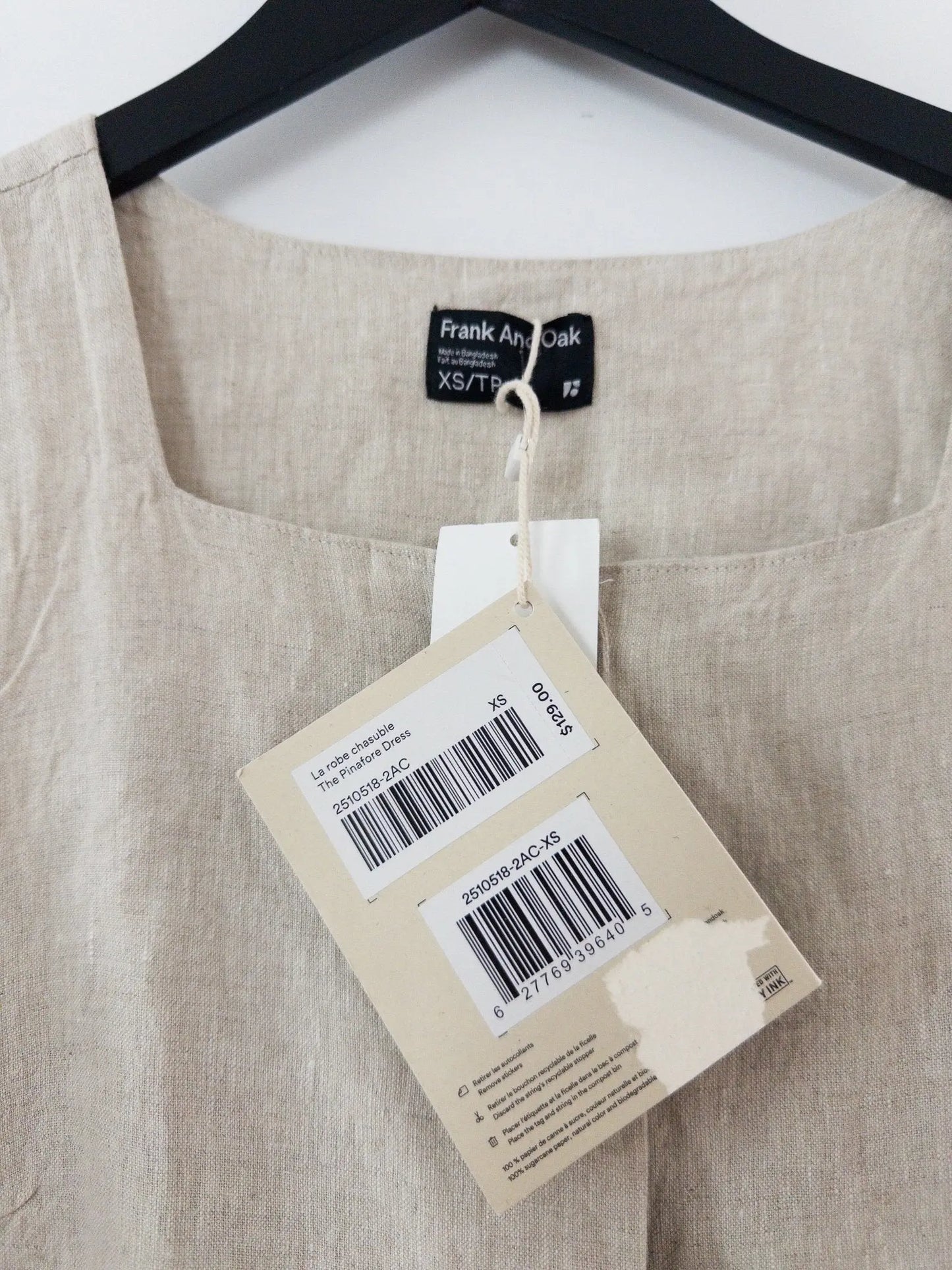 Pinafore Linen Dress - Layalita