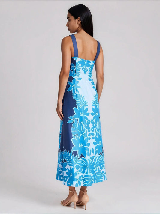 Placement - Print Square - Neck Maxi - Layalita