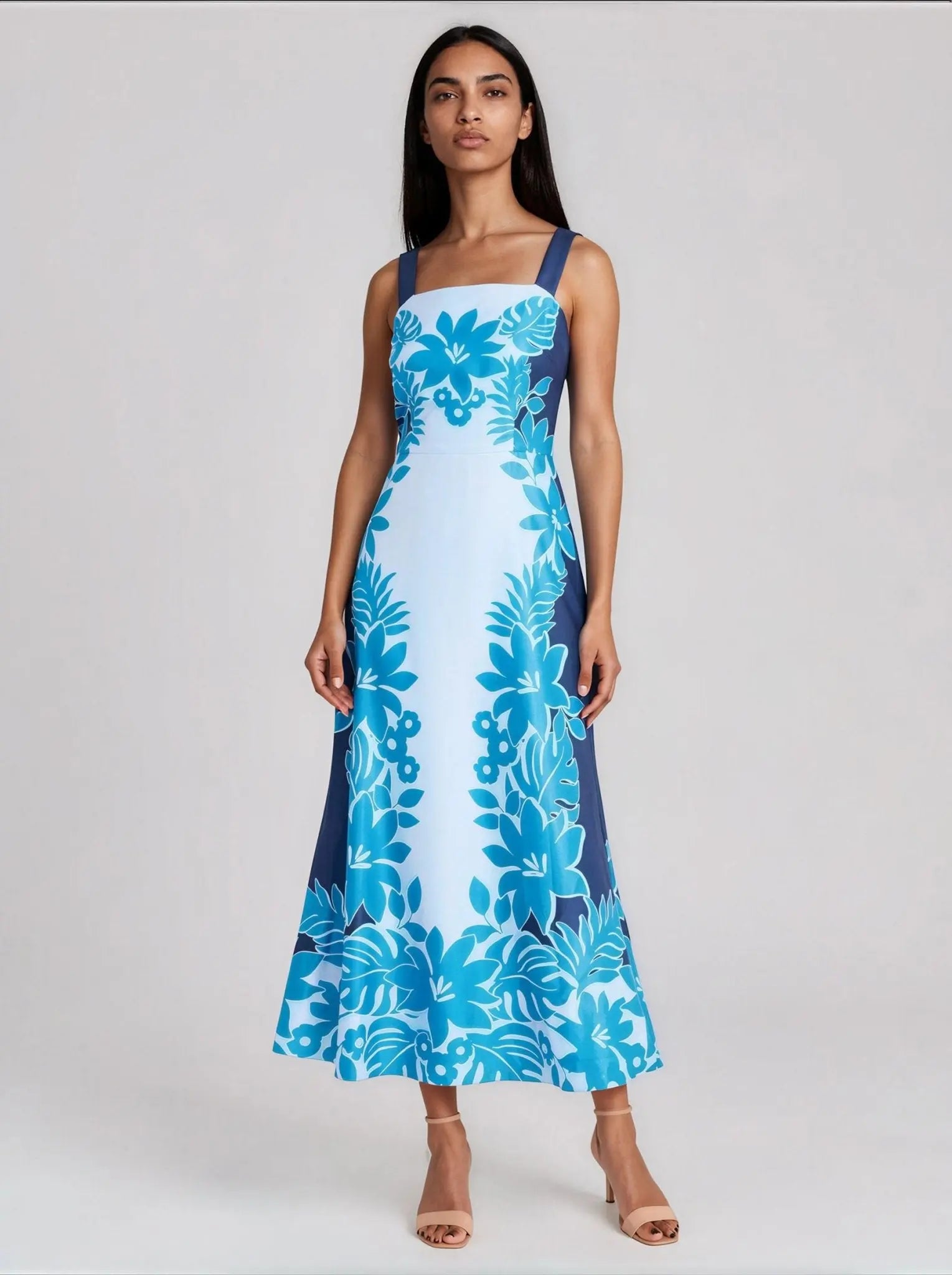 Placement - Print Square - Neck Maxi - Layalita