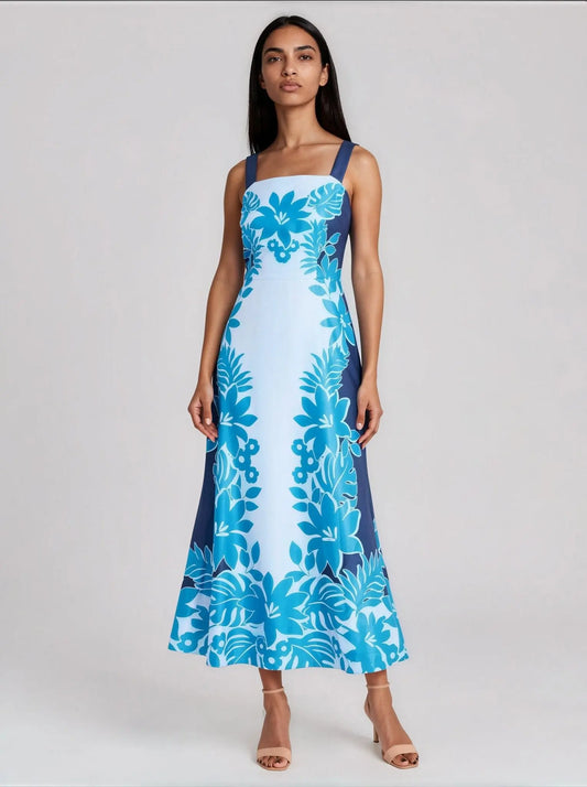 Placement - Print Square - Neck Maxi - Layalita