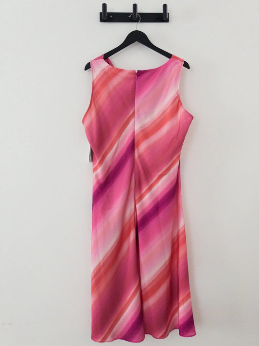 Plus Size Printed Cowlneck Sleeveless Midi Dress DKNY 