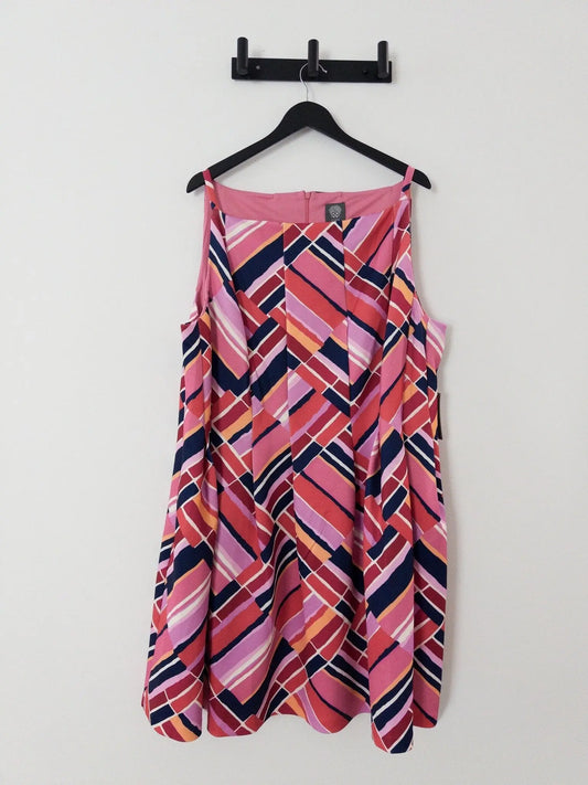 Plus Size Printed Scuba Fit & Flare Dress Vince Camuto 