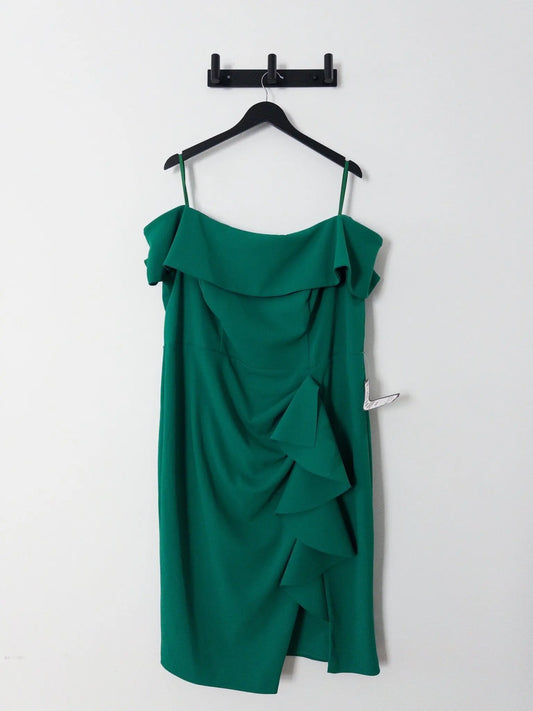 Plus Size Ruffled Off-The-Shoulder Dress Betsy & Adam 