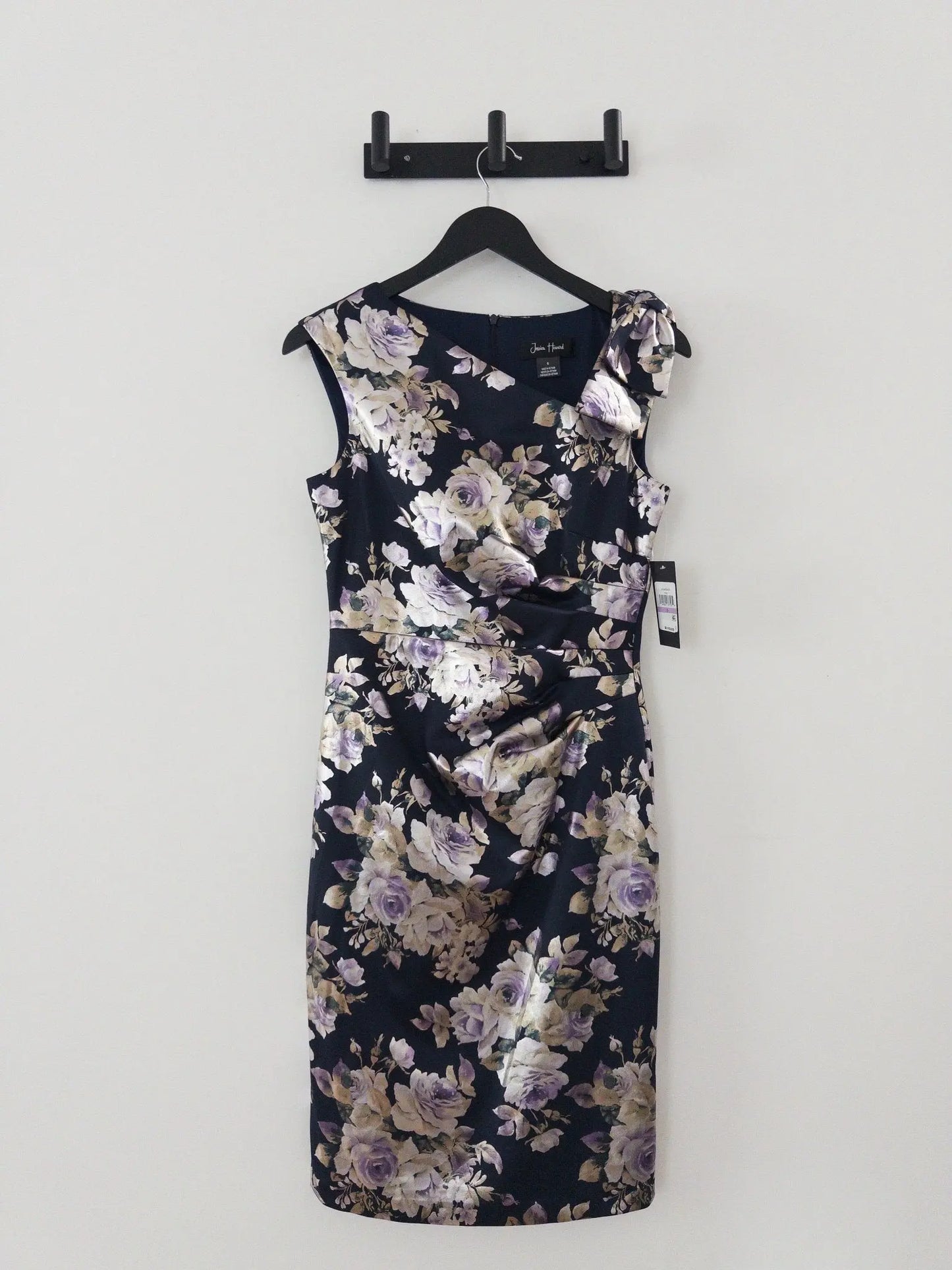 Printed Asymmetric Sleeveless Sheath Dress - Layalita