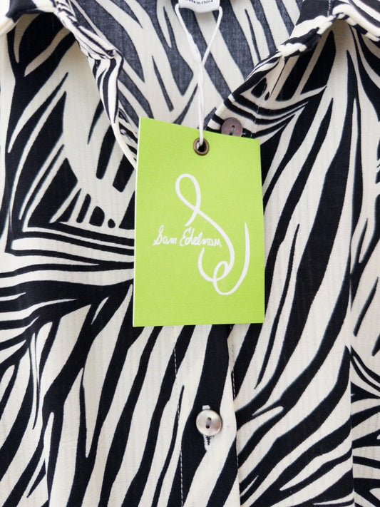 Printed Collared A-Line Dress Sam Edelman 