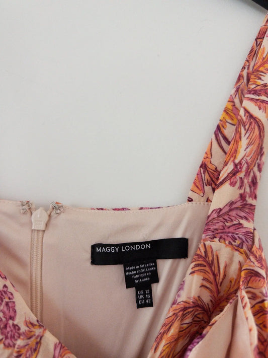 Printed Empire - Waist Midi Dress - Layalita