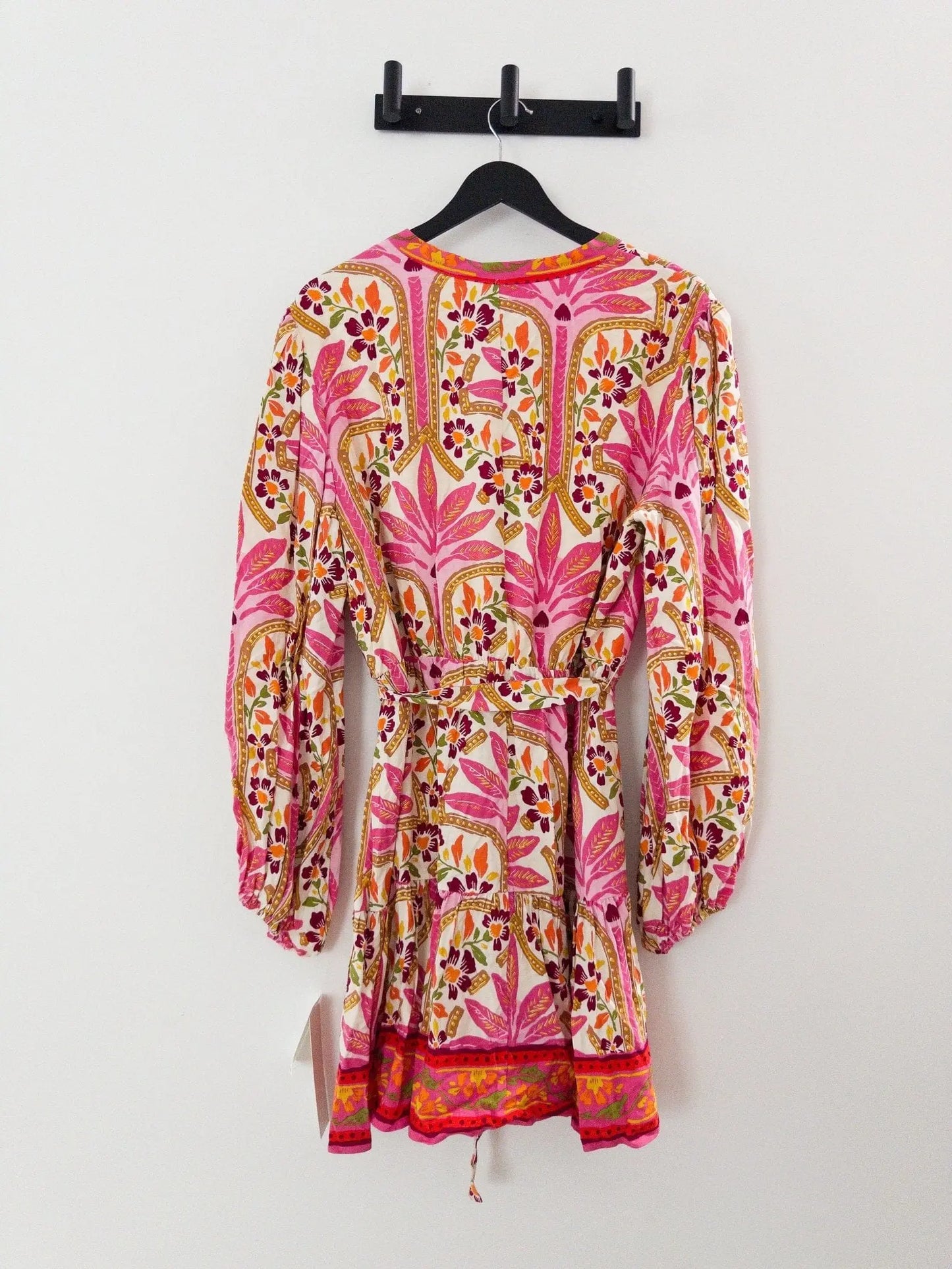 Printed Long-Sleeve Dress Adrianna Papell 