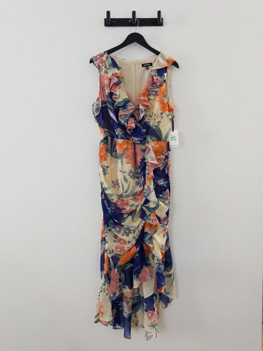 Printed Ruffled High - Low Maxi Dress - Layalita