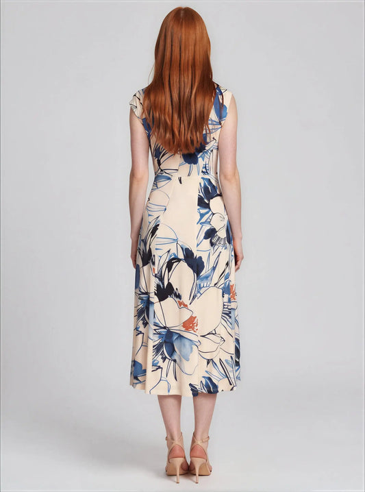 Printed Sleeveless A-Line Dress - Layalita