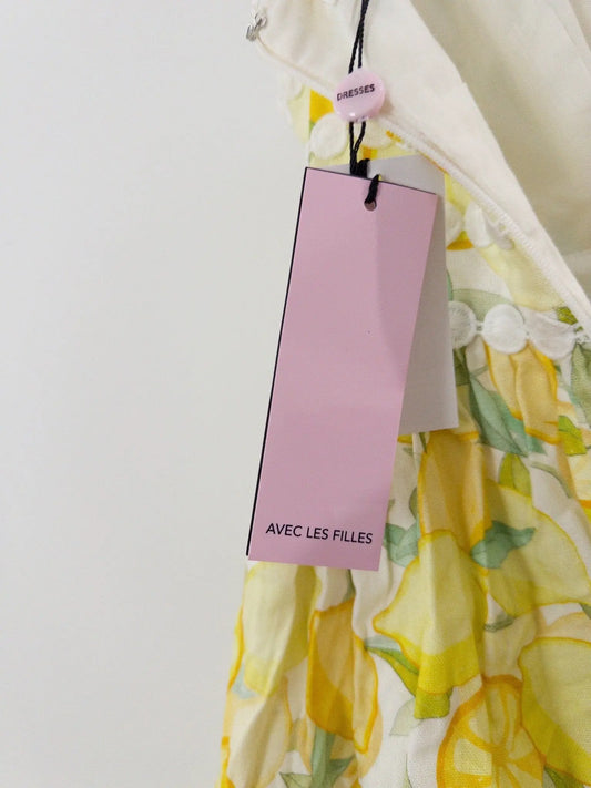 Printed Sleeveless Fit & Flare Mini Dress Avec Les Filles 