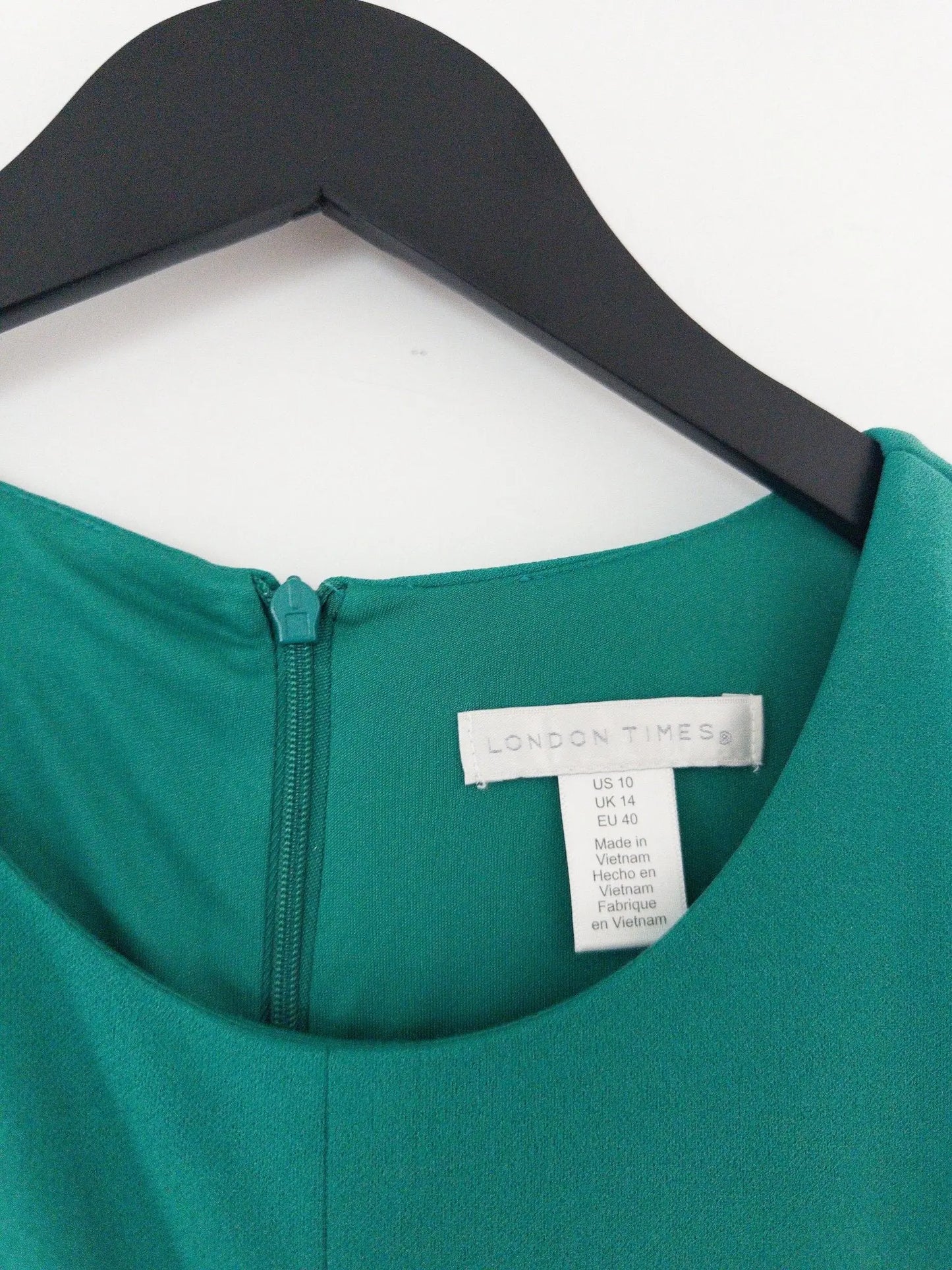 Puff-Sleeve Tab-Detail Fit & Flare Dress - Layalita