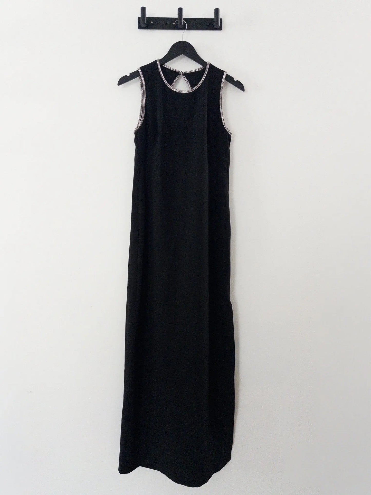 Rhinestone Trimmed Gown Donna Karan New York 
