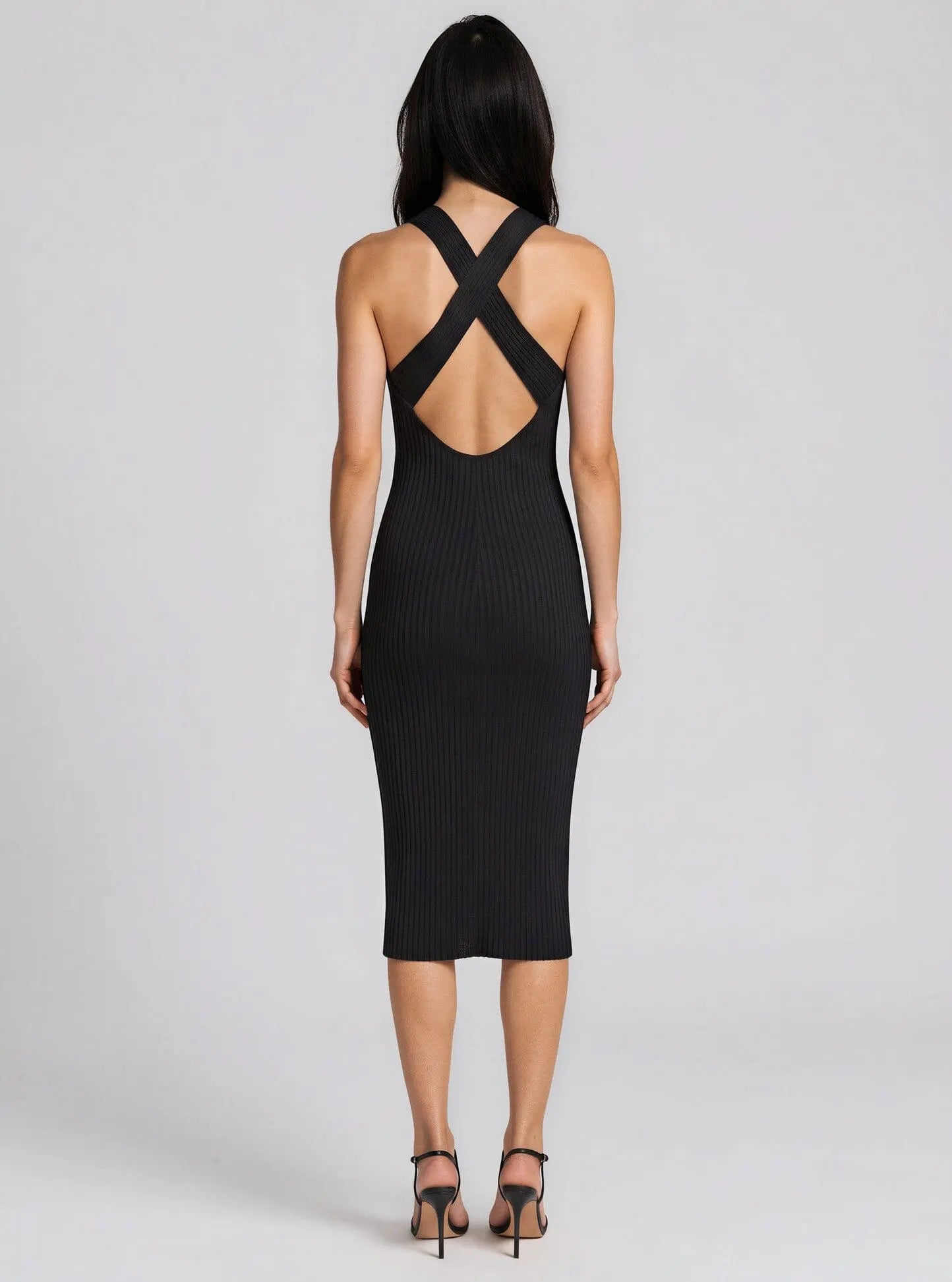 Ribbed Sleeveless Sheath Dress - Layalita