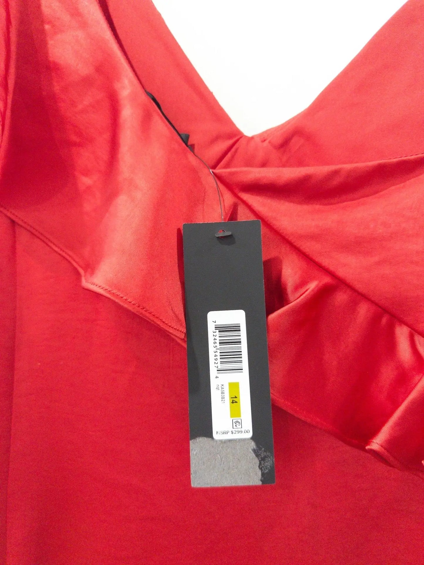 Ruffle - V - Neck Sleeveless Gown - Layalita