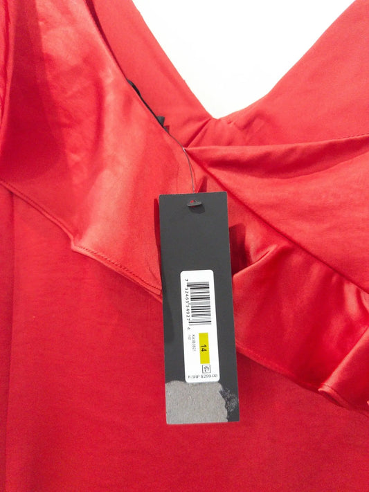 Ruffle - V - Neck Sleeveless Gown - Layalita