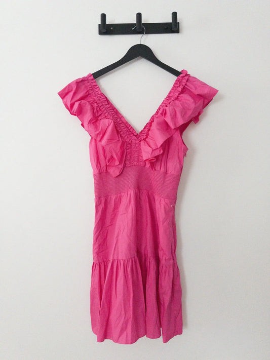 Ruffled Cotton Fit & Flare Dress - Layalita