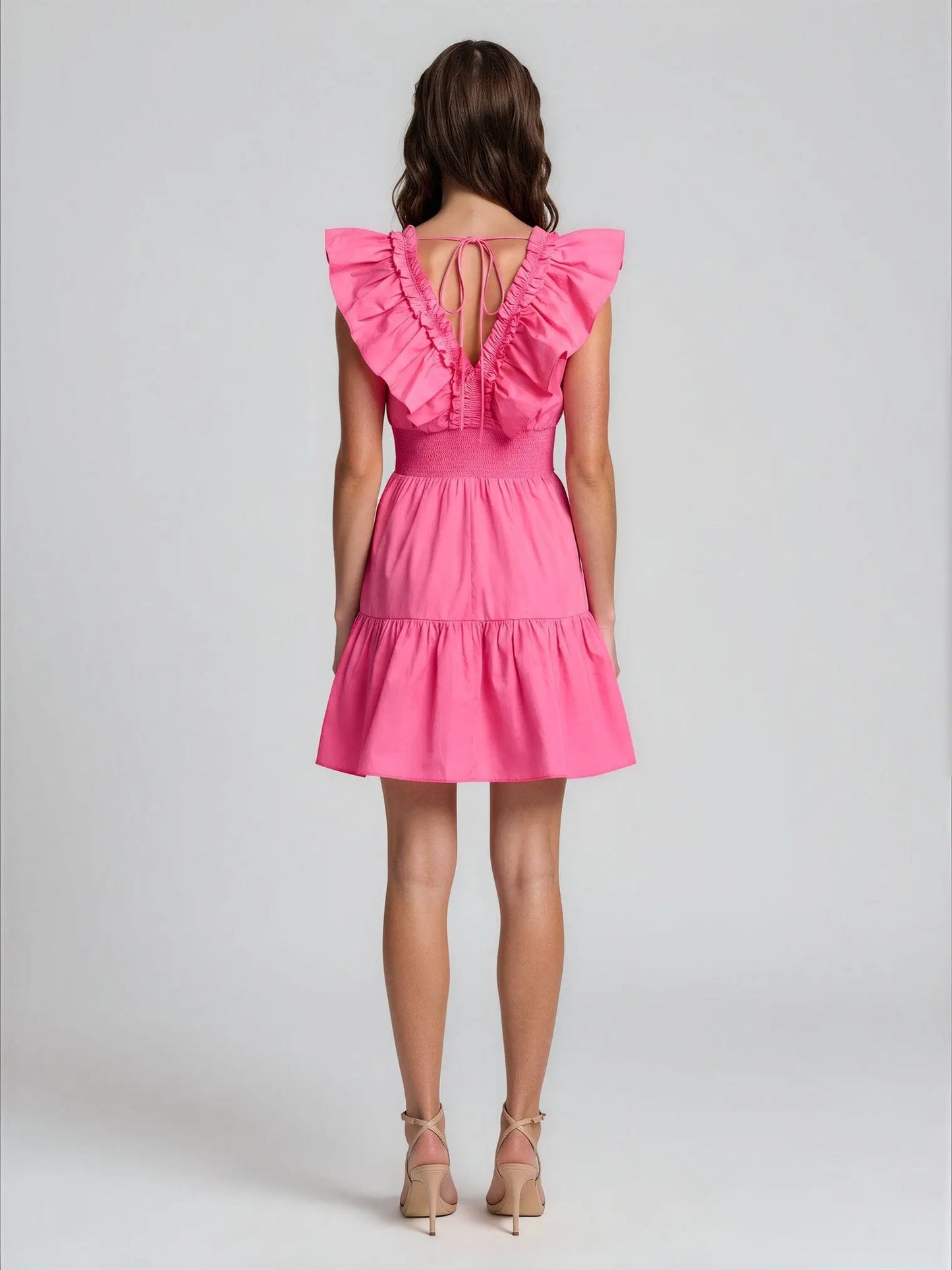 Ruffled Cotton Fit & Flare Dress - Layalita