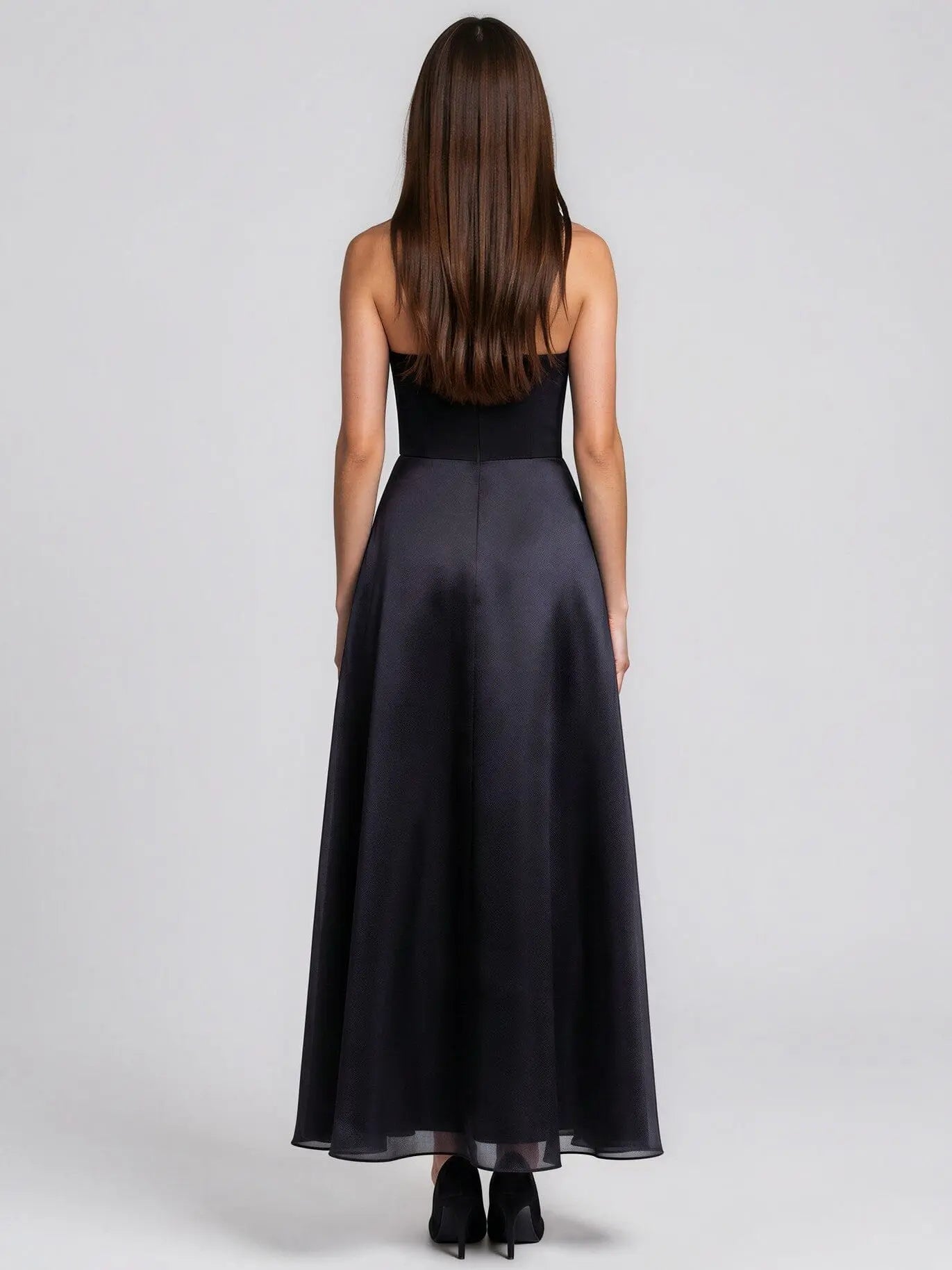 Ruffled Strapless Ball Gown Betsy & Adam 