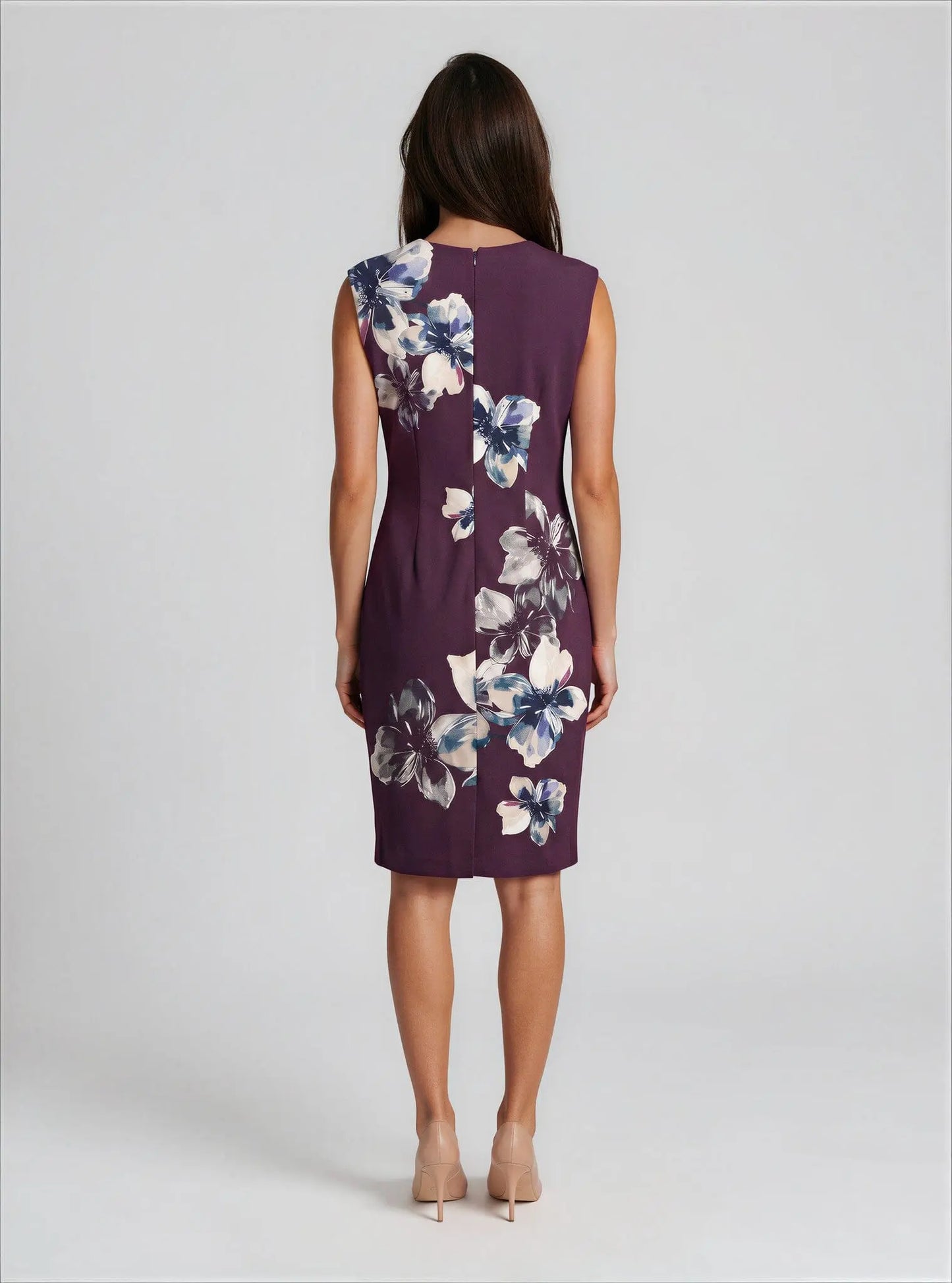 Scuba Floral-Print Sheath Dress - Layalita