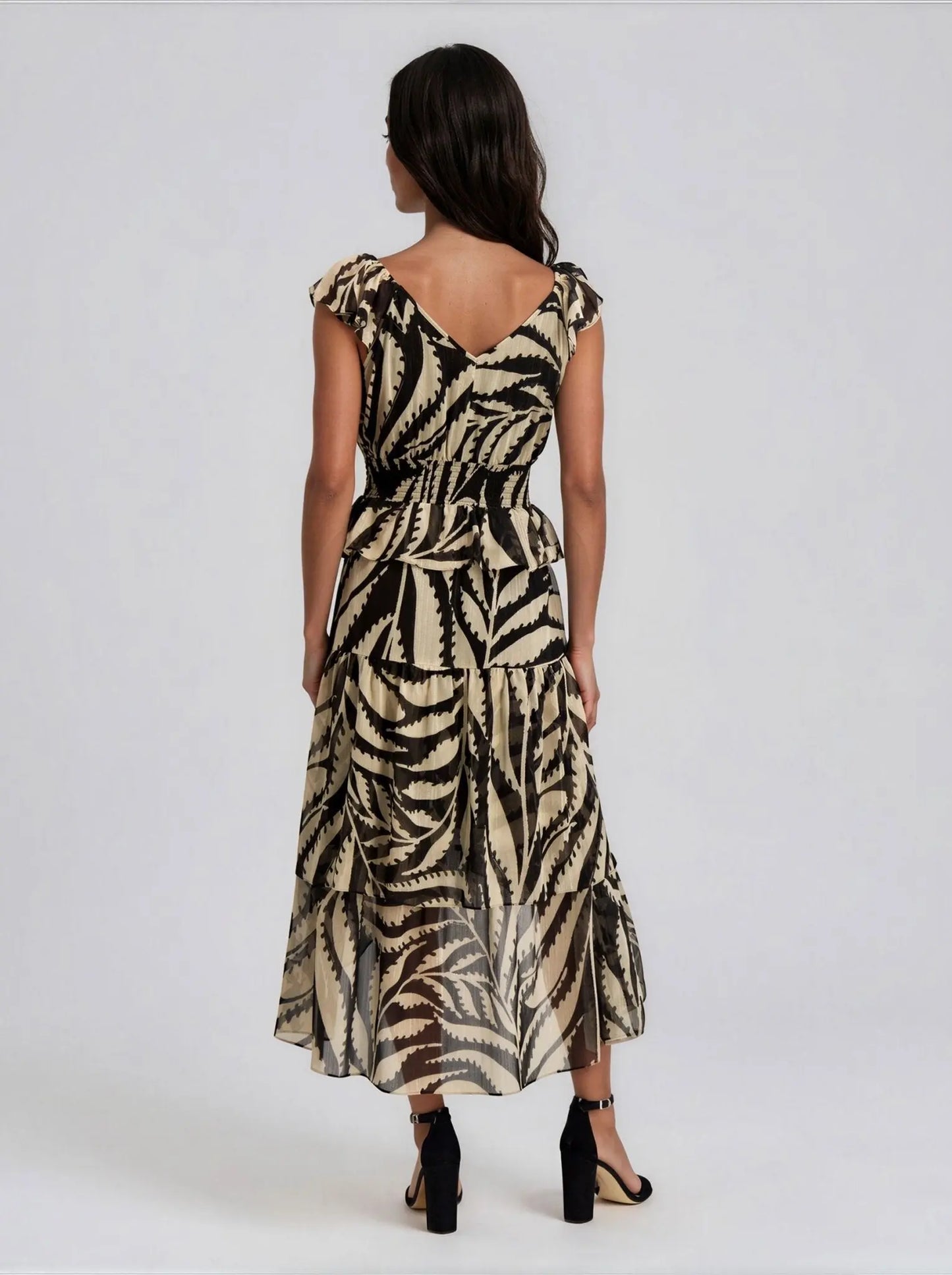 Sleeveless Chiffon A - Line Dress - Layalita