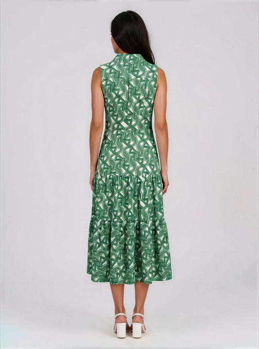 Sleeveless Collared Shirtdress - Layalita