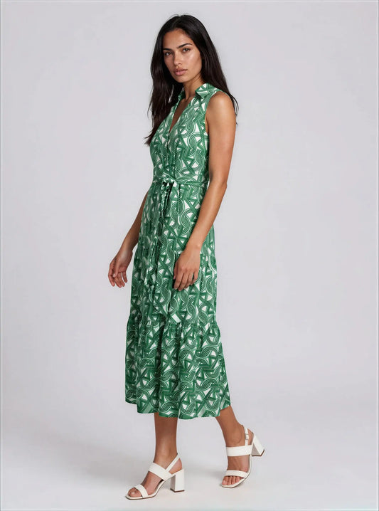 Sleeveless Collared Shirtdress - Layalita