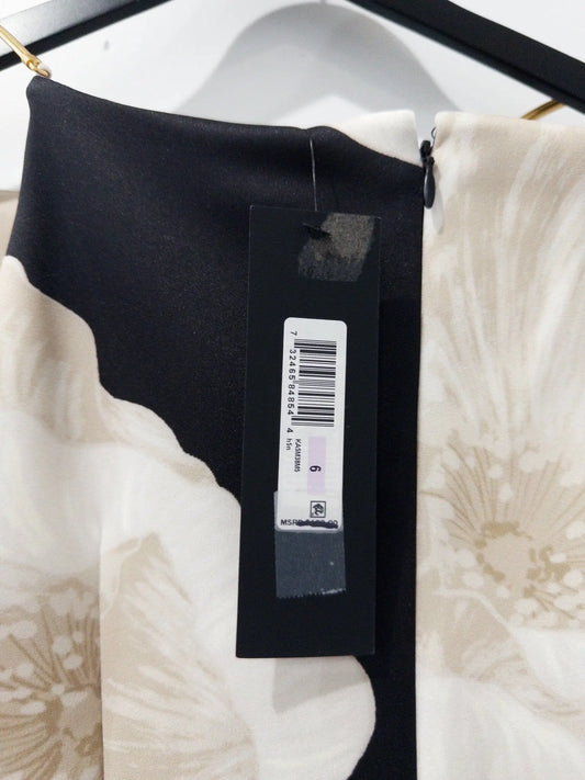 Sleeveless Floral Sheath Dress Donna Karan New York 