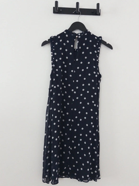 Sleeveless Ruffled Chiffon Shift Dress - Layalita
