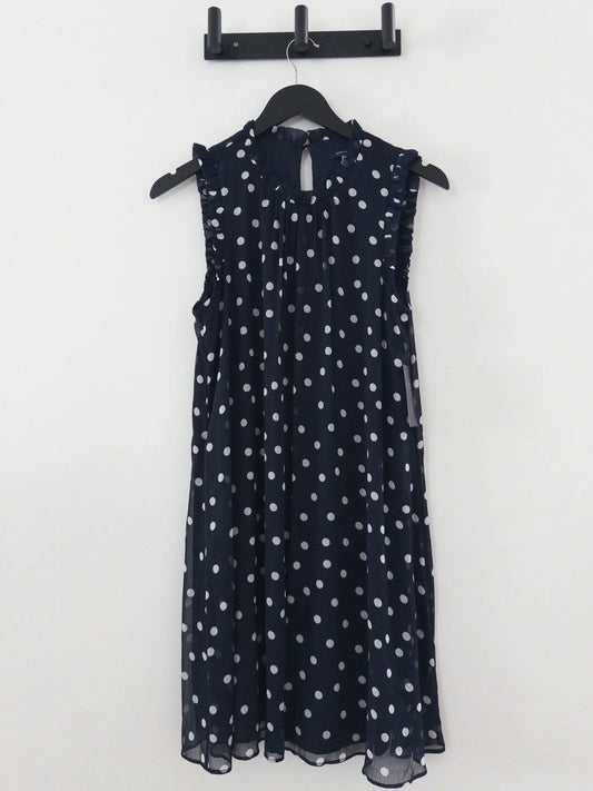 Sleeveless Ruffled Chiffon Shift Dress - Layalita
