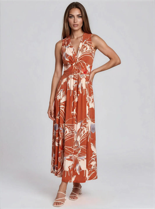 Sleeveless V-Neck A-Line Dress - Layalita