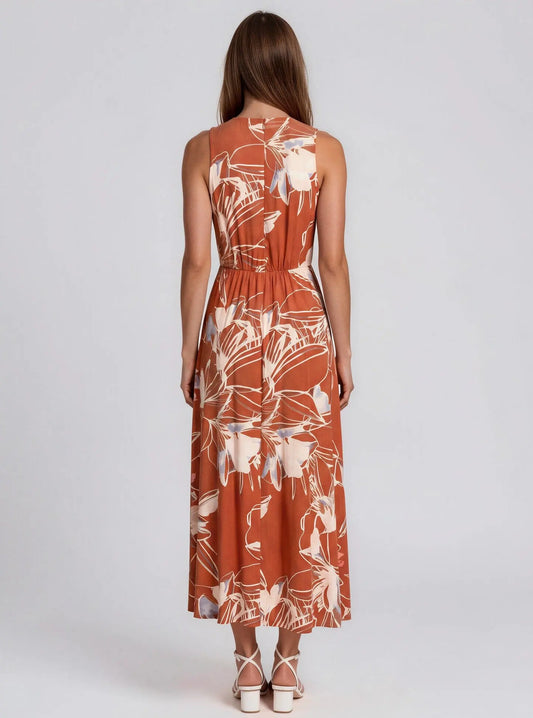 Sleeveless V-Neck A-Line Dress - Layalita