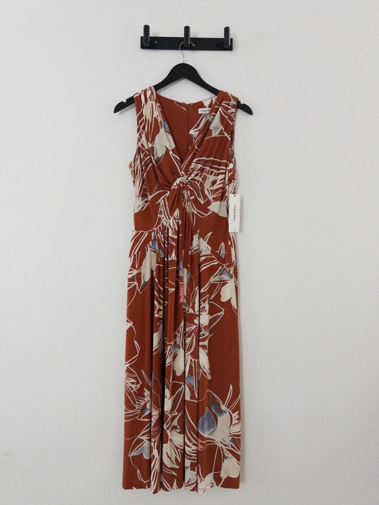 Sleeveless V-Neck A-Line Dress Calvin Klein 
