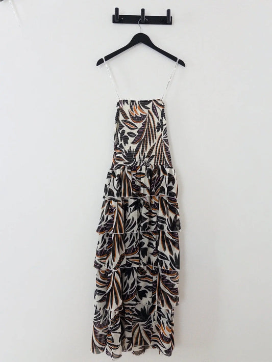 Smocked-Bodice Strapless Maxi Dress Avec Les Filles 