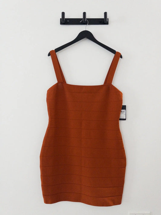 Solid Square-Neck Short Bodycon Dress GUESS 