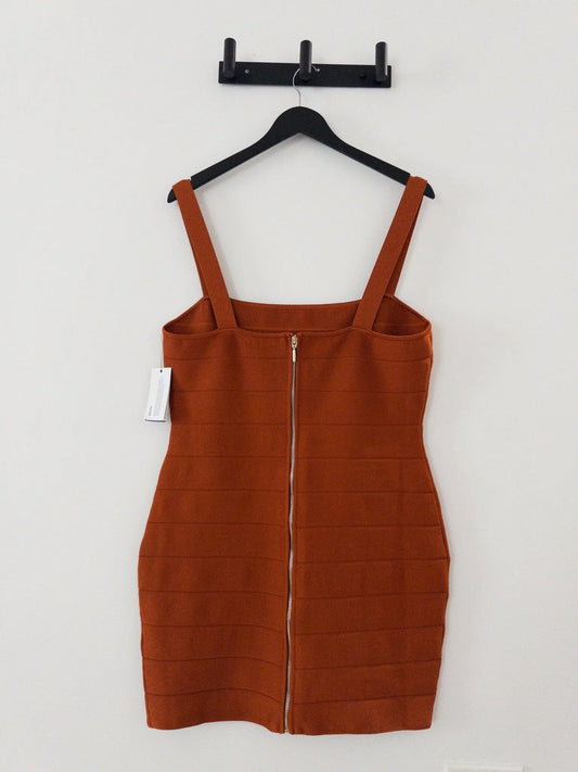 Solid Square-Neck Short Bodycon Dress GUESS 