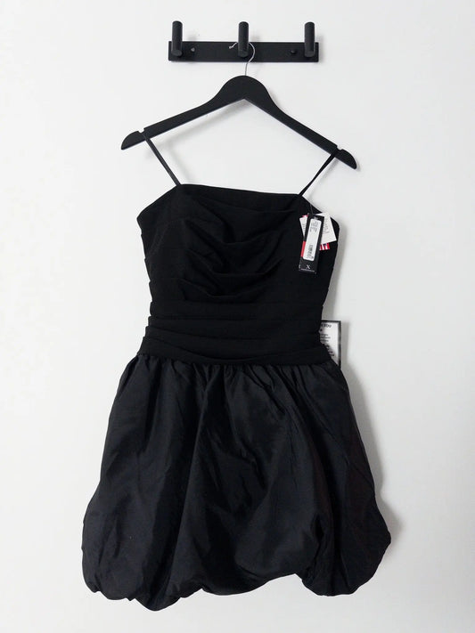 Strapless Mixed-Media Fit & Flare Dress XSCAPE 