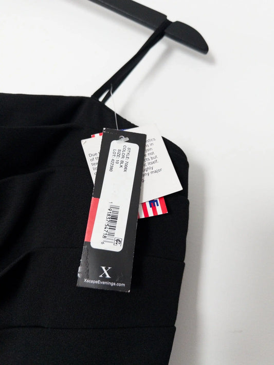 Strapless Mixed-Media Fit & Flare Dress XSCAPE 